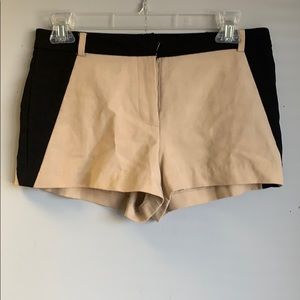 Forever 21 black and nude shorts